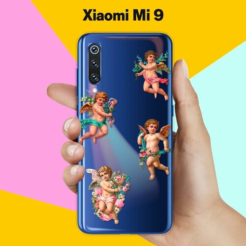 Силиконовый чехол Ангелочки на Xiaomi Mi 9