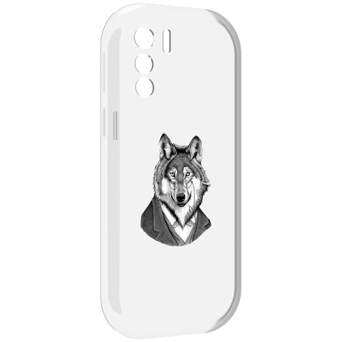 Чехол MyPads волк в пиджаке для UleFone Note 13P задняя-панель-накладка-бампер чехол mypads волк в пиджаке для meizu m5 note задняя панель накладка бампер