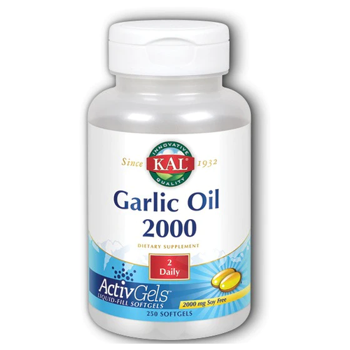 KAL Garlic Oil 2000 (Чесночное масло) 2000 мг 250 капсул (KAL)