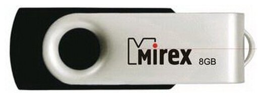 Флеш накопитель 64GB Mirex Swivel, USB 2.0, Черный - фото №20