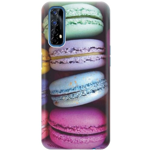 фото Cиликоновый чехол на realme 7 / рилми 7 с принтом "макаруны" gosso