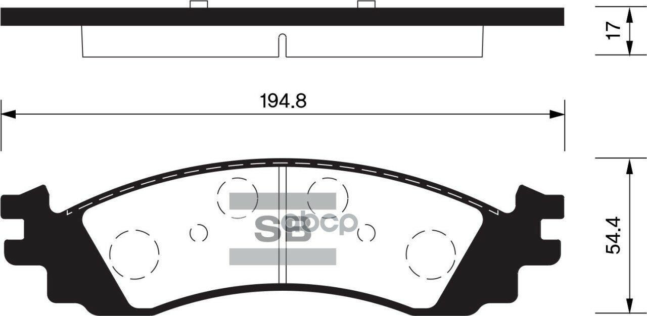 Колодки Тормозные Дисковые Ford Explorer 06-10/Taurus 11, Mercury Mountaineer 06-10 Sp1510 Sangsin brake арт. SP1510