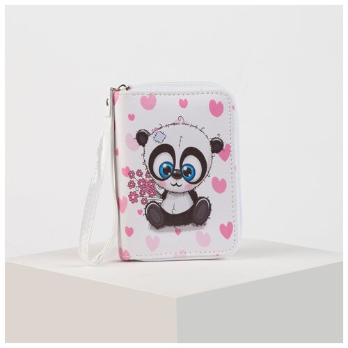 фото Кошелёк жен 07-01-07 панда, 14*2*10 см, белый 4659669 сима-ленд