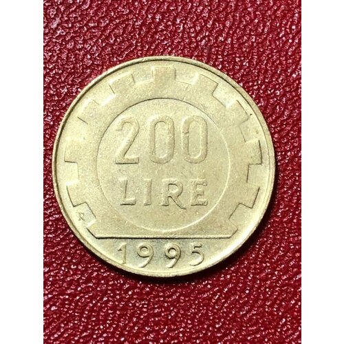 Монета Италия 200 Лир 1995 год #4-3 200 лир 1995 ватикан семья unc