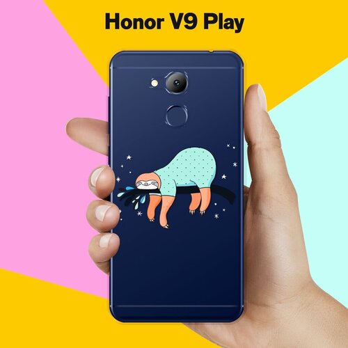 Силиконовый чехол на Honor V9 Play Ленивец спит / для Хонор Ви 9 Плэй силиконовый чехол на honor v9 play енот для хонор ви 9 плэй