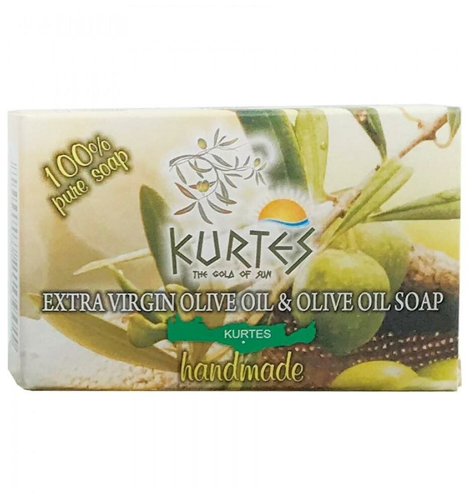 Оливковое мыло с ароматом жасмина Kurtes 90г