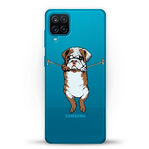 фото Силиконовый чехол бульдог на samsung galaxy a12 andy & paul