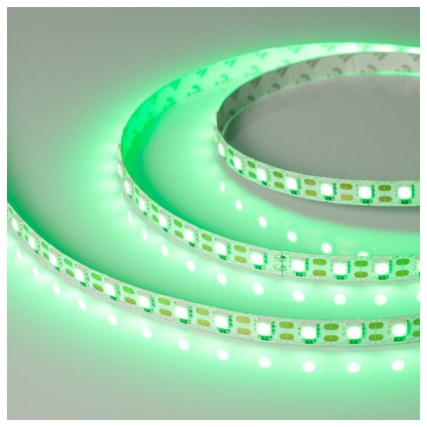 Светодиодная лента RT 2-5000 12V Cx1 Green 2x (5060, 360 LED, LUX) (Arlight, 15.6 Вт/м, IP20) - фотография № 7