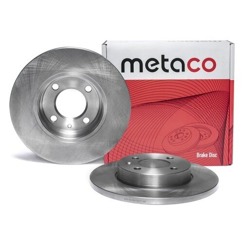 фото Диск тормозной передний не вентилируемый (производитель: metaco 3100002)