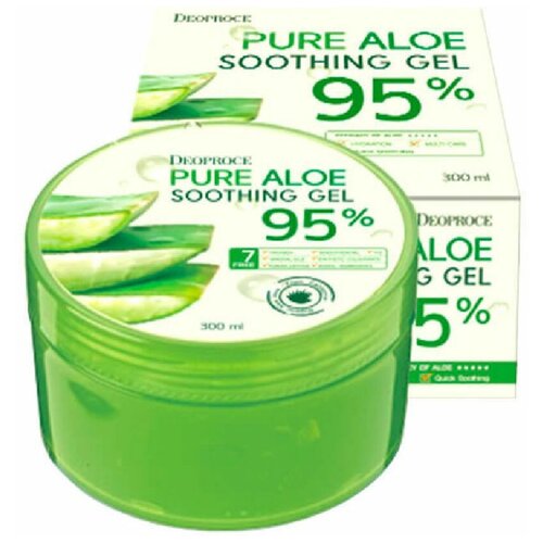 BODY Гель для лица и тела с алоэ 95% DEOPROCE PURE ALOE SOOTHING GEL 95% 300ml