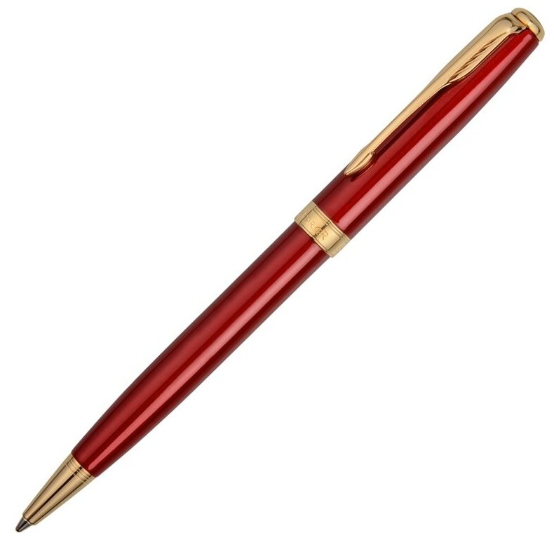 Ручка шариковая Parker модель SON13 RED GT BP F.BLK GB, красный/золотистый