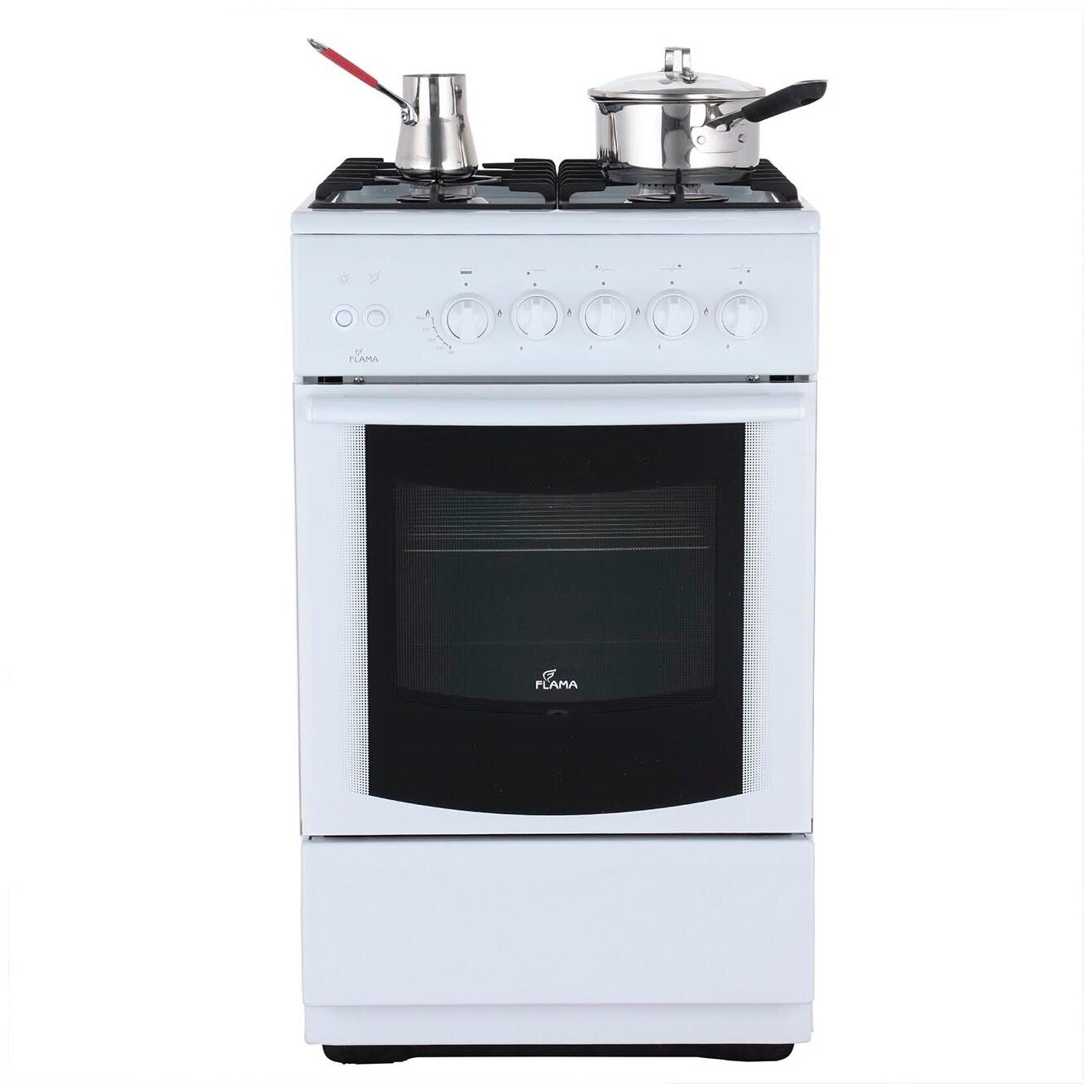 Газовая плита (50-55 см) Flama AG14211 White