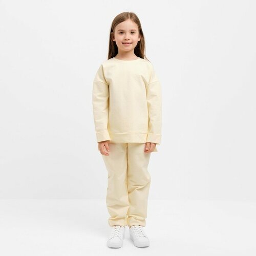 комплект одежды minaku размер 104 бежевый Комплект одежды Minaku, размер 104, бежевый, белый