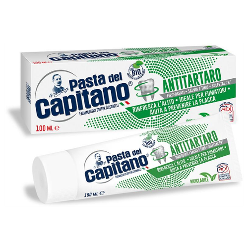 Pasta del Capitano Зубная паста Antitartar for Smokers / От зубного камня для курящих 100 мл