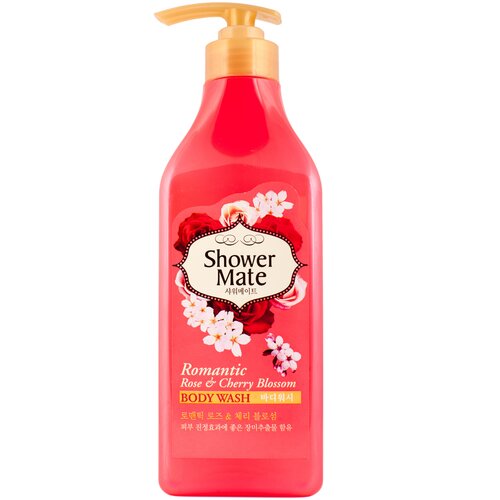 Гель для душа Shower Mate Romantic rose & cherry blossom, 550 мл, 550 г гель для душа роза и вишневый цвет shower mate 550мл