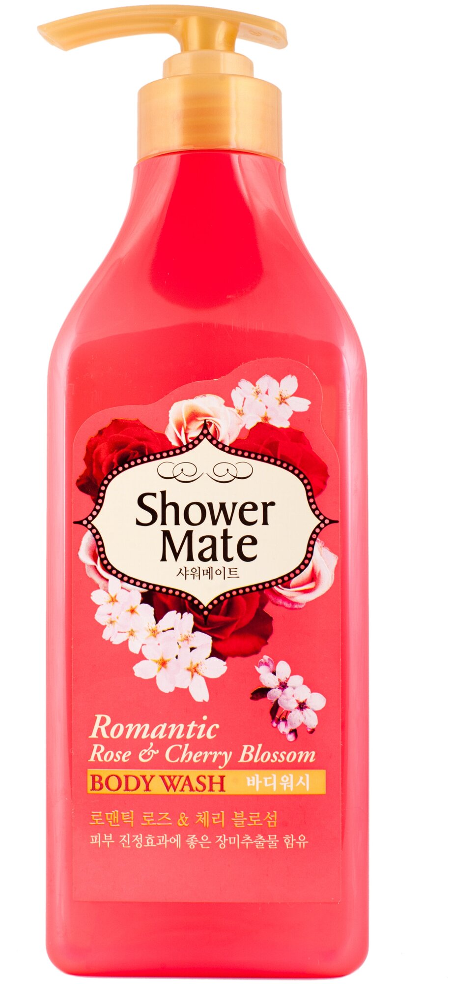Гель для душа Shower Mate Роза и вишневый цвет 550г Aekyung Industrial - фото №1