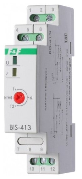 Реле бистабильное F&f BIS-413 с лестничным автоматом, EA01.005.003