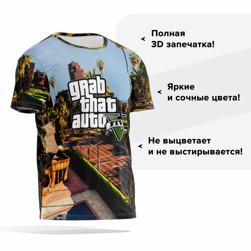 фото Футболка panin brand, размер s, синий, серый