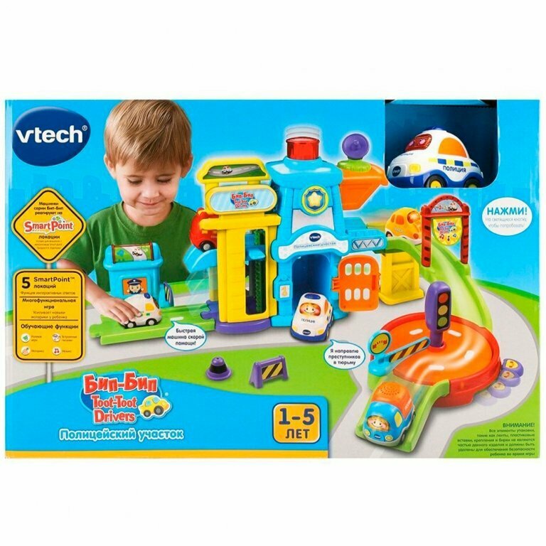 Vtech VTECH Полицейский участок Бип-Бип Toot-Toot Drivers (свет, звук) 80-150266