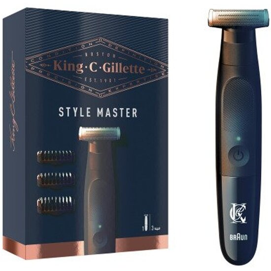 Триммер King C. Gillette Style Master беспроводной для щетины для точного стайлинга с 4D-лезвием Утконос - фото №10