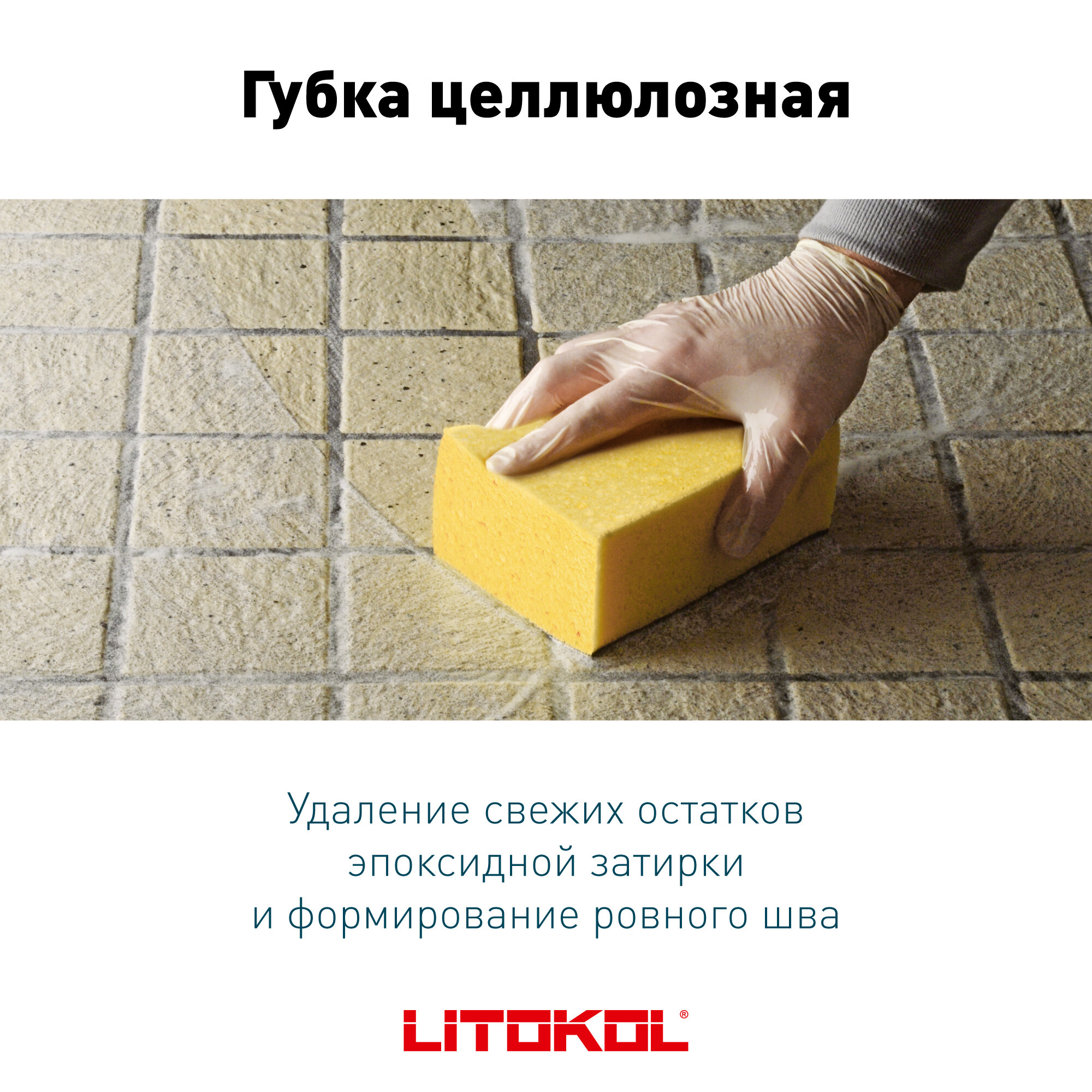 Губка для очистки плитки Litokol 478490001 160x90
