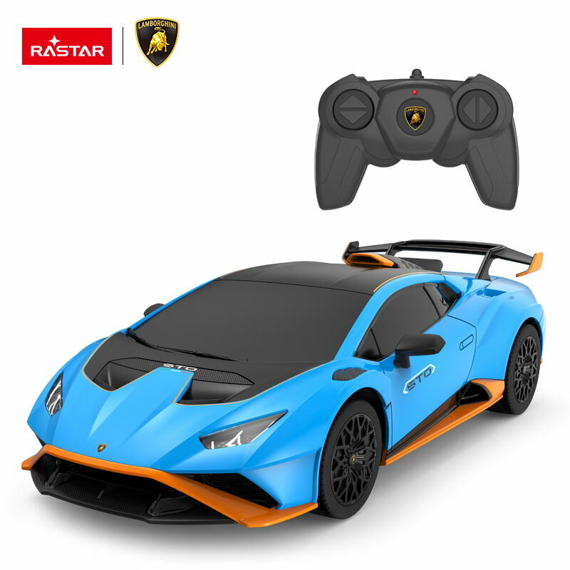 Машина р/у 1:24 Lamborghini Huracan STO голубой, 2,4G