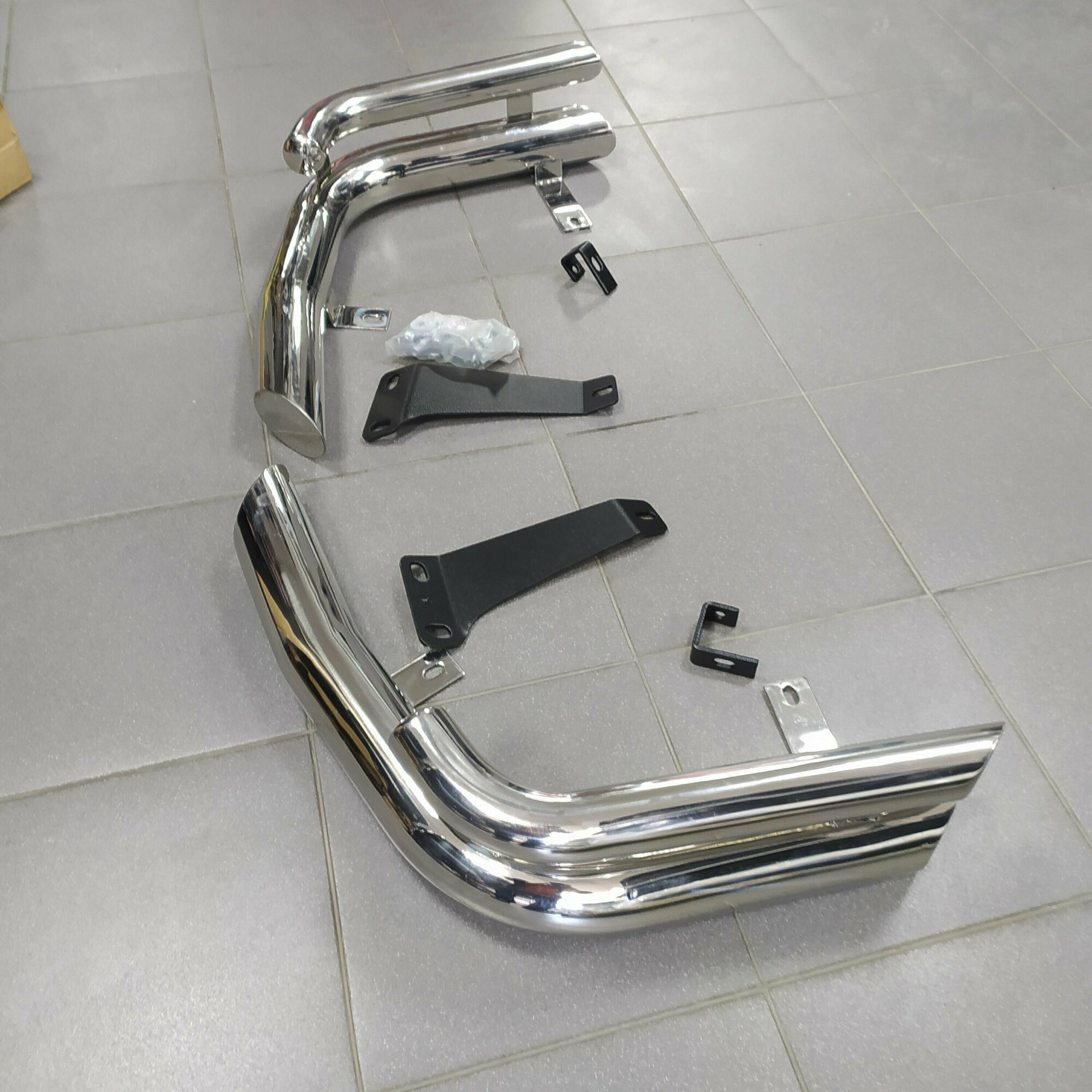 Защита бампера зад. (углы) TY0307 DPA FJ100 TOYOTA LAND CRUISER FJ-100 1998-2007 г. CASHIDE — фото 2