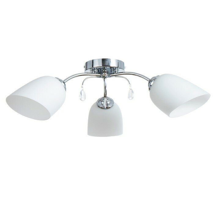 фото BayerLux Люстра "Лиана" 3хЕ27 40Вт хром 55х55х36 см