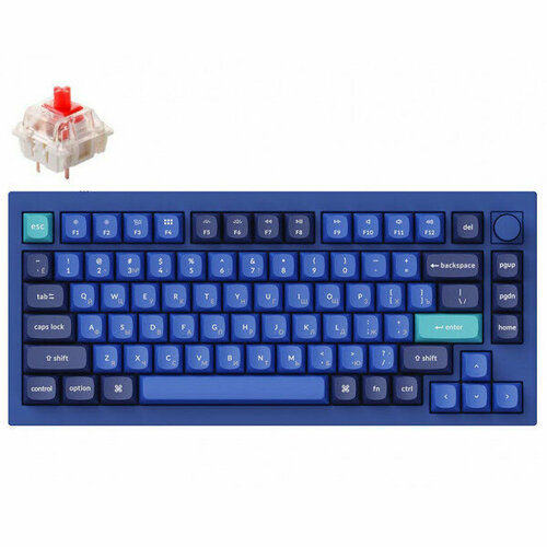 Клавиатура Keychron Q1 QMK Fully Assembled Knob Navy Blue-A Gateron G Pro Red 1599000₽