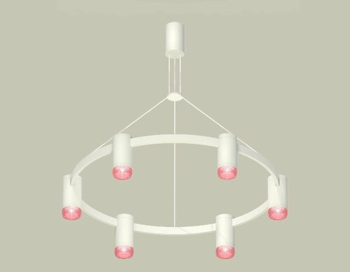 Подвесная люстра Ambrella Light Traditional DIY XB9021201/6 SWH/PI белый песок/розовый MR16 GU5.3 (С9021, N6152)