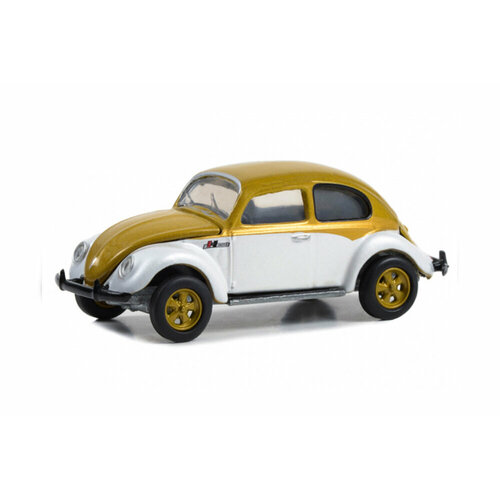 VW volkswagen beetle hurst performance 1980 white/gold metallic коллекционная модель автомобиля volkswagen beetle розовая масштаб 1 64