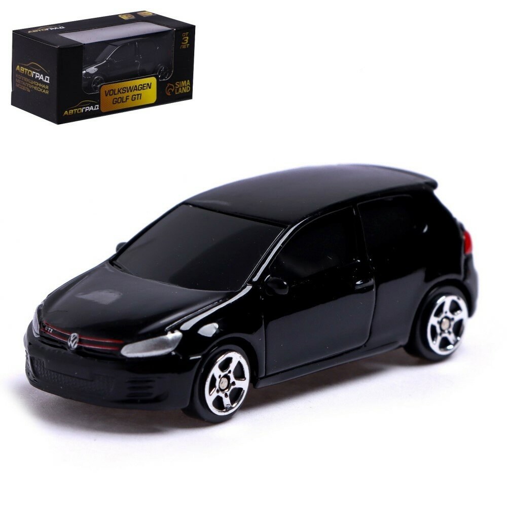 Машина металлическая Автоград Volkswagen Golf Gti, 1:64, черный 344021