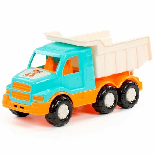 Самосвал игрушечный Полесье Гоша-Сафари, бирюзовый 26,5х11х12,8 см, в сетке (90164) полесье автомобиль грузовик забава сафари бирюзовый п е 90287 9