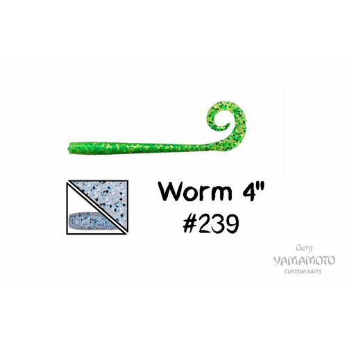приманка gary yamamoto worm 6 236 Higashi Приманка GARY YAMAMOTO Worm 4 #239