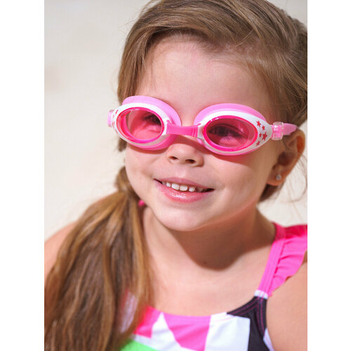 Очки для плавания для девочки PlayToday, размер 13,2*4,3 см, розовый