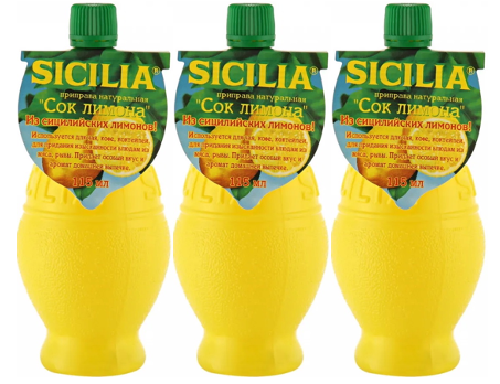 Соус Sicilia из сока лимона 115 мл (3 шт.)