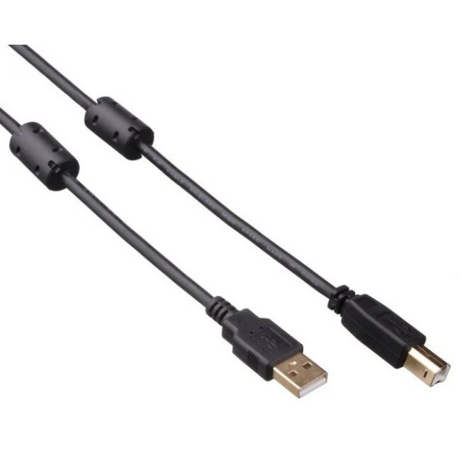 EXEGATE кабели EX294747RUS Кабель USB 2.0 EX-CCF-USB2-AMBM-2.0 Am Bm, 2,0м, 2 фильтра