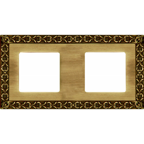 FEDE Рамка на 2 поста, SAN SEBASTIAN, гор./верт, цвет венге