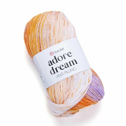 Пряжа Adore Dream, YarnArt, принт - 1053, 100% акрил антипиллинг, 5 мотков, 100 г, 280 м.