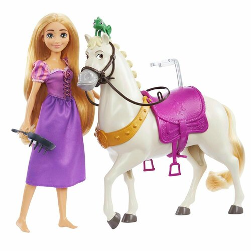 Кукла Disney Princess Рапунцель и Максимус HLW23 кукла hasbro disney princess приключения рапунцель f3391es0