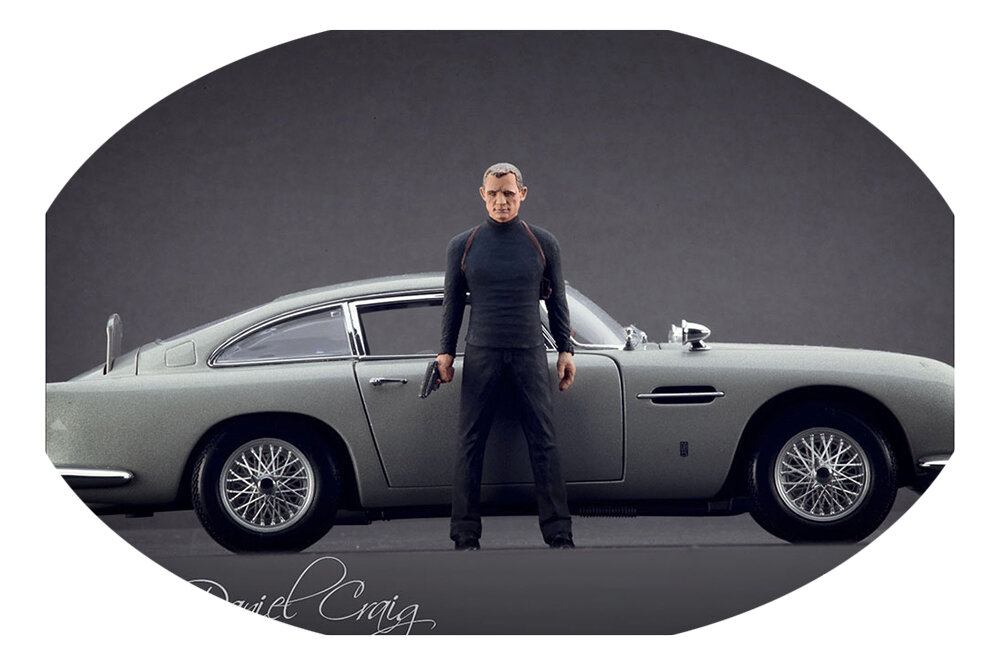 Фигурка коллекционная 007 james bond daniel craig ручная работа в масштабе 1:18 дэниэл крейг джеймс бонд