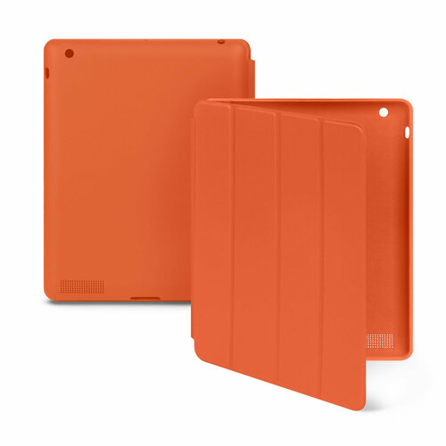 Чехол-книжка для iPad 2 / iPad 3 / iPad 4 Smart Сase, оранжевый чехол книжка для ipad 2 ipad 3 ipad 4 smart сase пудровый
