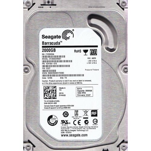 Жесткий диск Seagate 9YN164 2Tb SATAIII 35 HDD 1383500₽