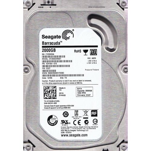 Жесткий диск Seagate 9YN164 2Tb SATAIII 3,5 HDD жесткий диск seagate 9rz162 250gb sataiii 2 5 hdd