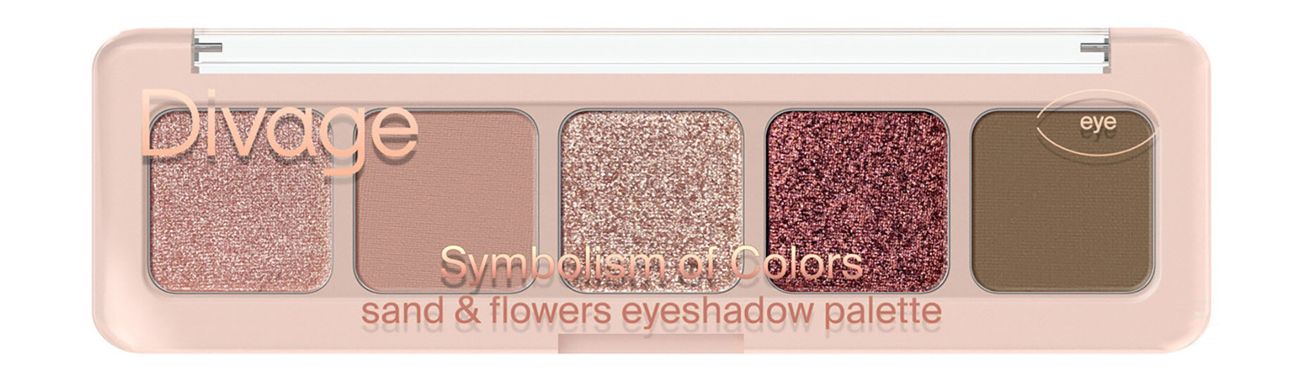 DIVAGE Палетка теней для век Symbolism of Colors, 4,5 г, Sand&Flowers