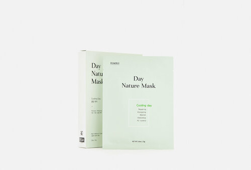 Маска ELMOLU на тканевой основе «Cooling day» охлаждающая, серии «Day Nature Mask»