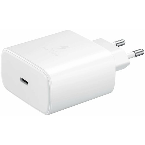Сетевое зарядное устройство 45W для Samsung EP-TA845 + кабель USB Type-C, белый
