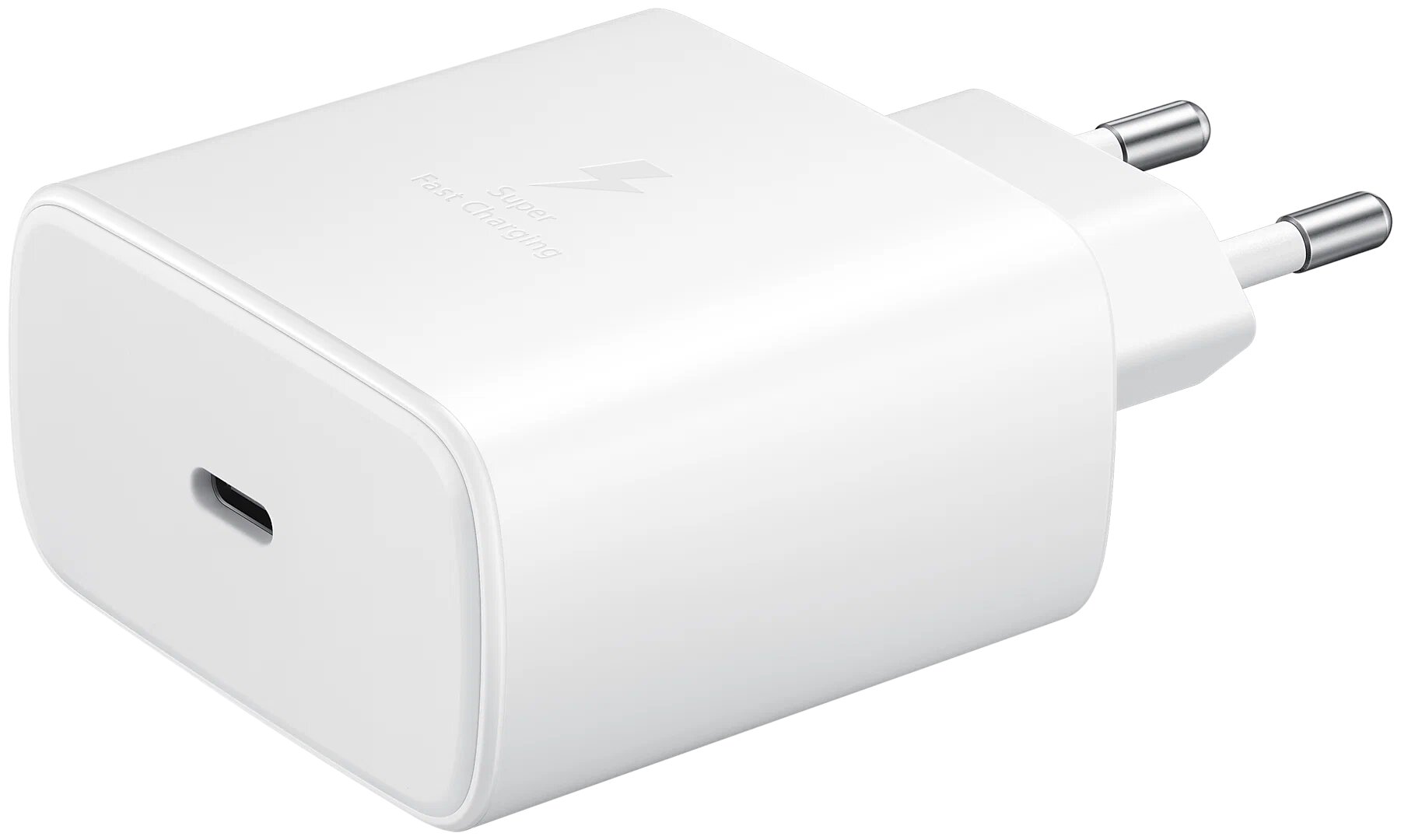Сетевое зарядное устройство 45W для Samsung EP-TA845 + кабель USB Type-C белый