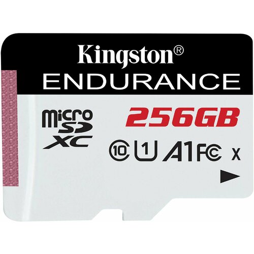 Карта памяти microSDXC 256ГБ Class10 Kingston High Endurance UHS-I U1 (sdce/256gb) комплект 5 штук карта памяти microsdxc kingston high endurance 64 гб uhs i class 10 u1 a1