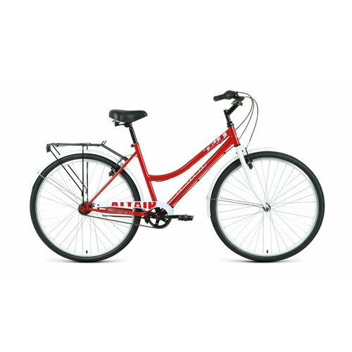 Городской велосипед Altair City 28 low 3.0 (2022), рама 19, красно-белый